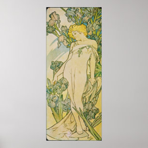 Alphonse Mucha. L'Iris/Iris, 1897 Poster
