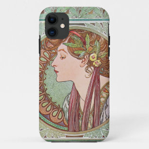 Alphonse Mucha Lorbeer Art Nouveau iPhone 5 Hülle