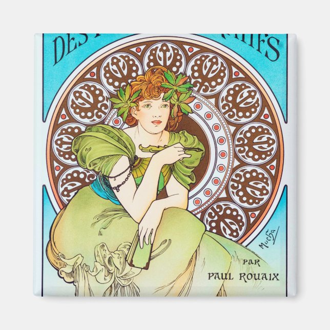 Alphonse Mucha Magnet (Vorne)