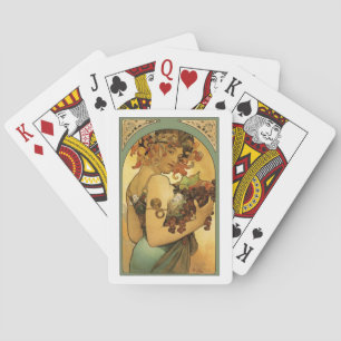 Alphonse Mucha Malerei Spielkarten