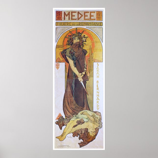 Alphonse Mucha. Medee, 1898 Poster (Vorne)