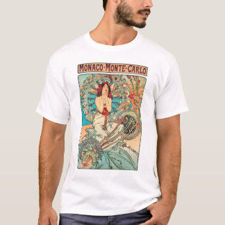 Alphonse Mucha Monaco, Monte Carlo, 1897 T-Shirt
