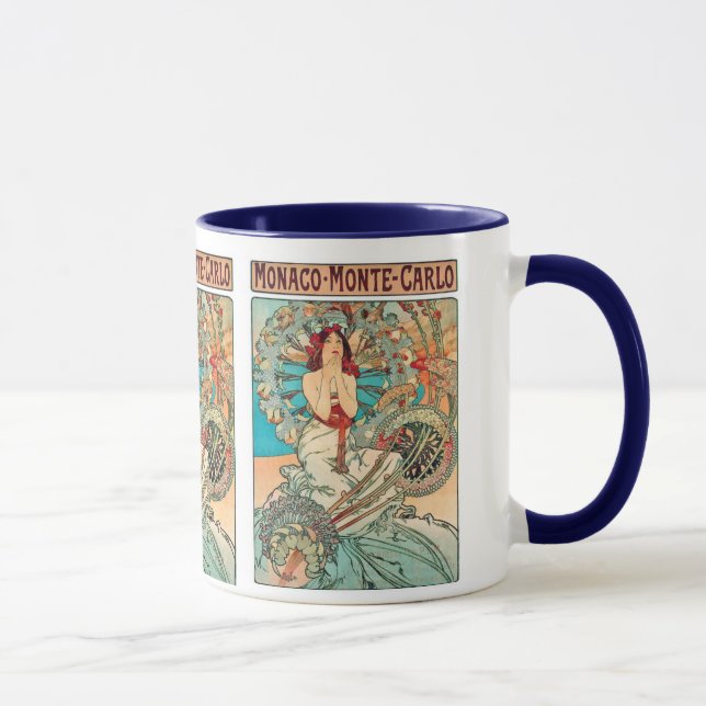 Alphonse Mucha Monaco, Monte Carlo, 1897 Tasse (Rechts)