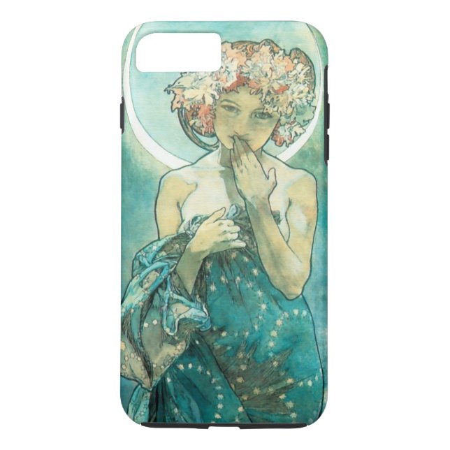 Alphonse Mucha Moonlight Clair De Lune Art Nouveau Case-Mate iPhone Hülle (Rückseite)