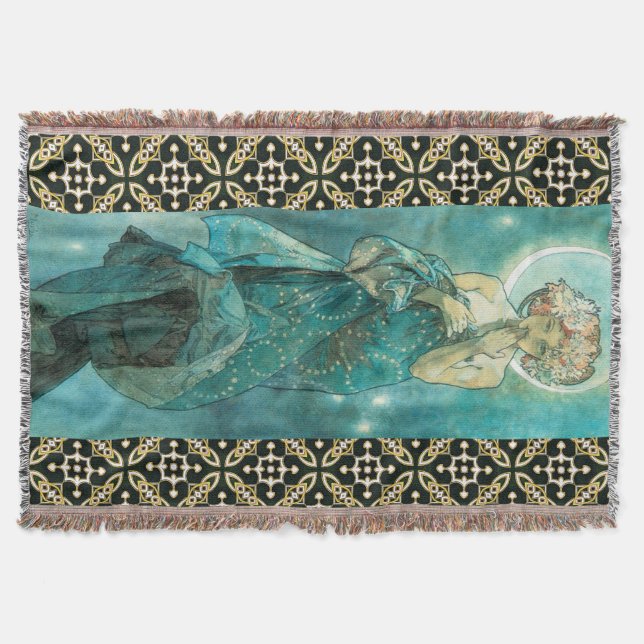 Alphonse Mucha Moonlight Clair De Lune Art Nouveau Decke (Vorderseite)