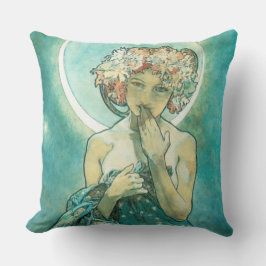 Alphonse Mucha Moonlight Clair De Lune Art Nouveau Kissen