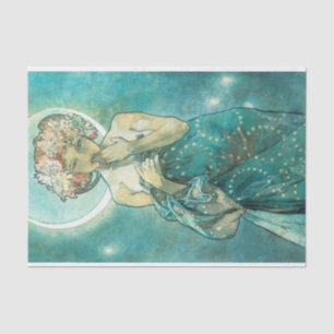 Alphonse Mucha Moonlight Clair De Lune Art Nouveau Seidenpapier