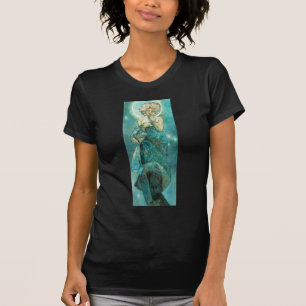 Alphonse Mucha Moonlight Clair De Lune Art Nouveau T-Shirt
