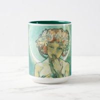 Alphonse Mucha Moonlight Clair De Lune Art Nouveau