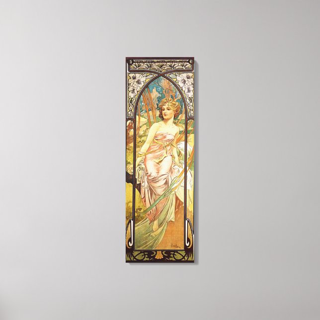 Alphonse Mucha, Morgenerwachen Leinwanddruck (Vorderseite)