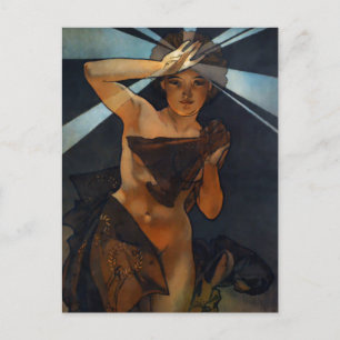 Alphonse Mucha Morning Star Postcard Postkarte