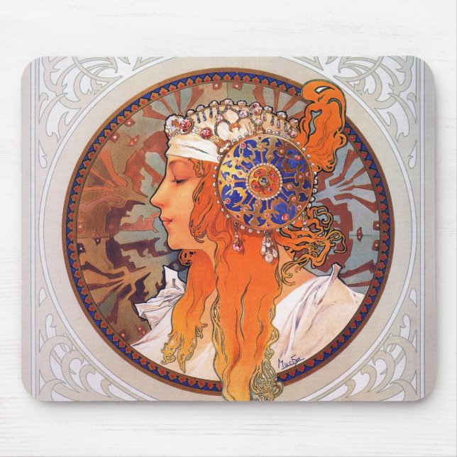 Alphonse Mucha Mousepad (Vorne)