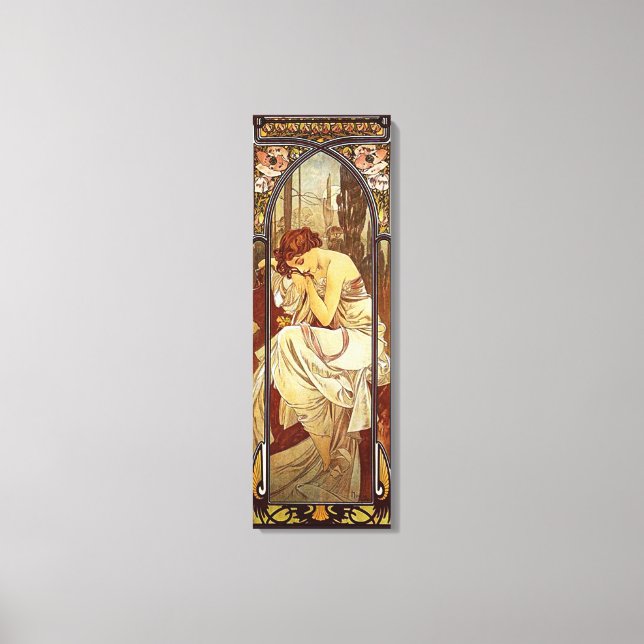 Alphonse Mucha, Night's Erholung Leinwanddruck (Vorderseite)