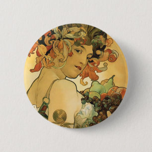 Alphonse Mucha ~ Obst. 1897 Button