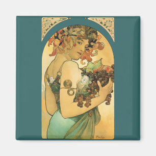 Alphonse Mucha ~ Obst ( 1897 ) Magnet