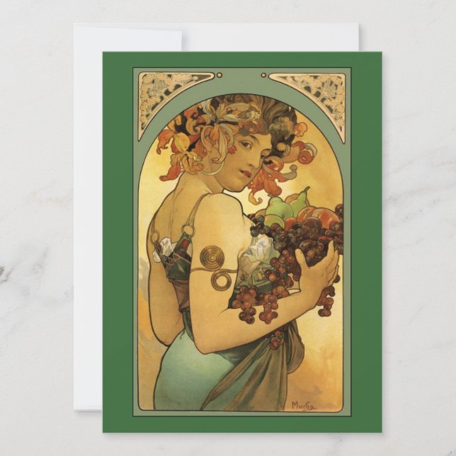 Alphonse Mucha Obstmalerei (Vorderseite)