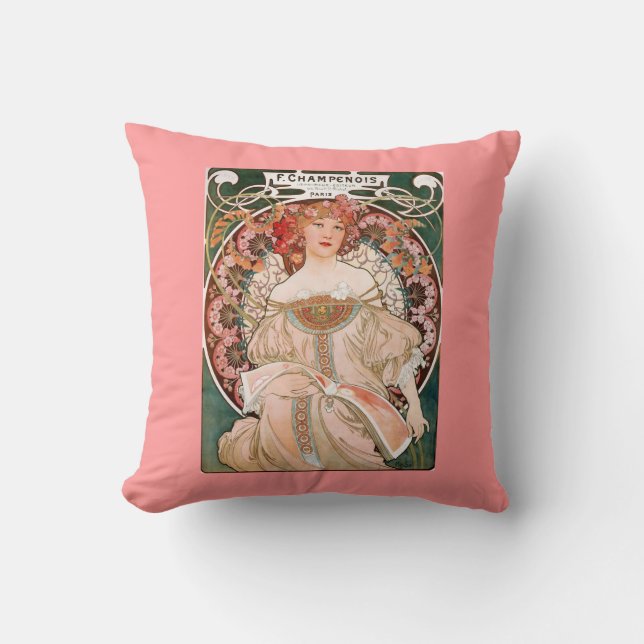 Alphonse Mucha Painting Kissen (Vorderseite)