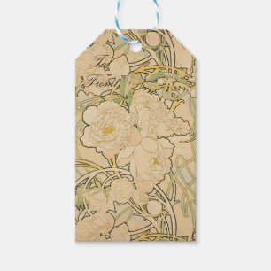 Alphonse Mucha Peonies Peony Rose Fawn 1897 Geschenkanhänger
