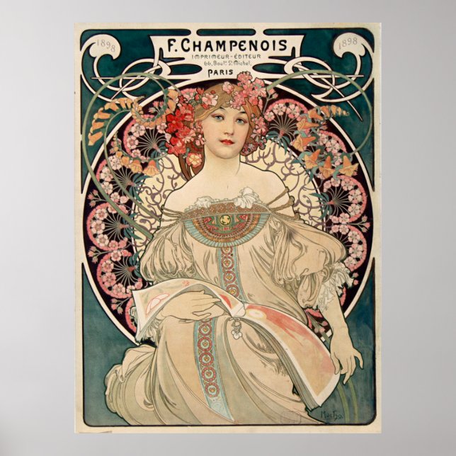 Alphonse Mucha Poster (Vorne)