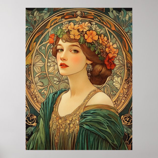 Alphonse Mucha Poster (Vorne)