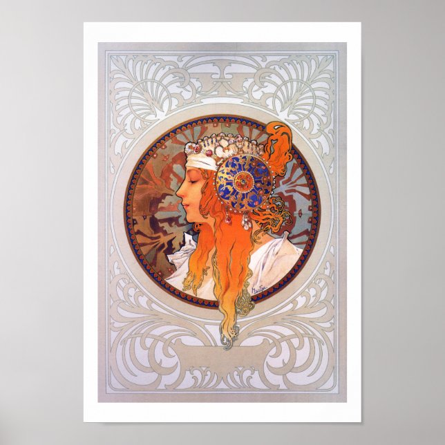 Alphonse Mucha Poster (Vorne)