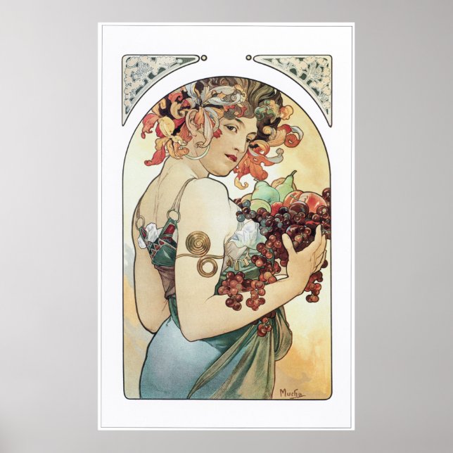Alphonse Mucha Poster (Vorne)
