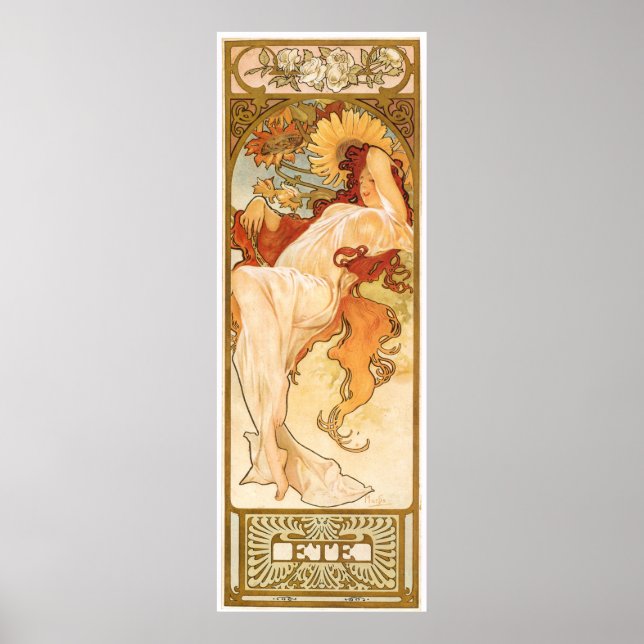 Alphonse Mucha Poster (Vorne)