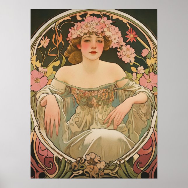 Alphonse Mucha Poster (Vorne)