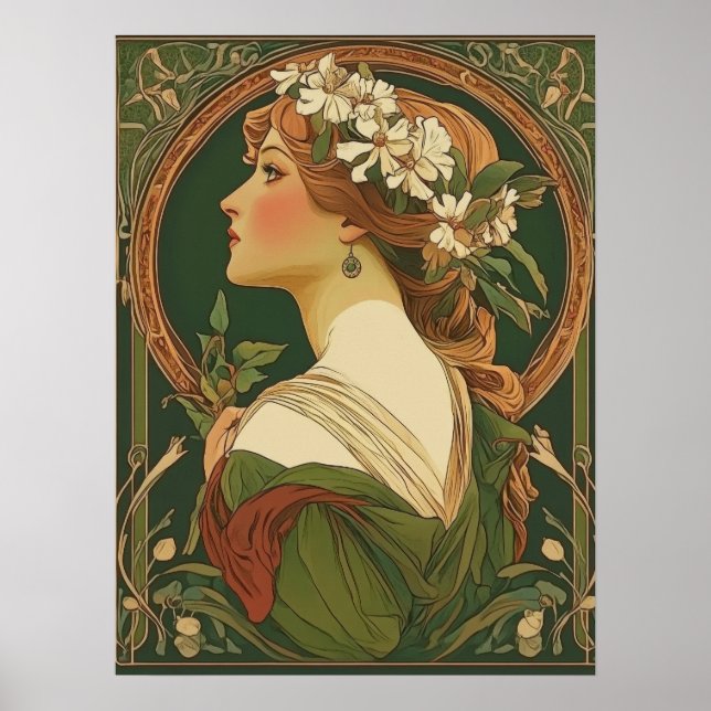Alphonse Mucha Poster (Vorne)