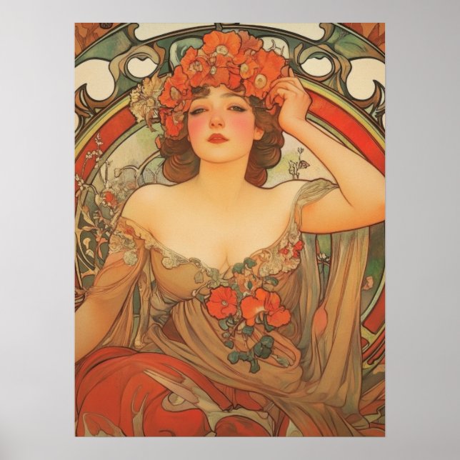 Alphonse Mucha Poster (Vorne)