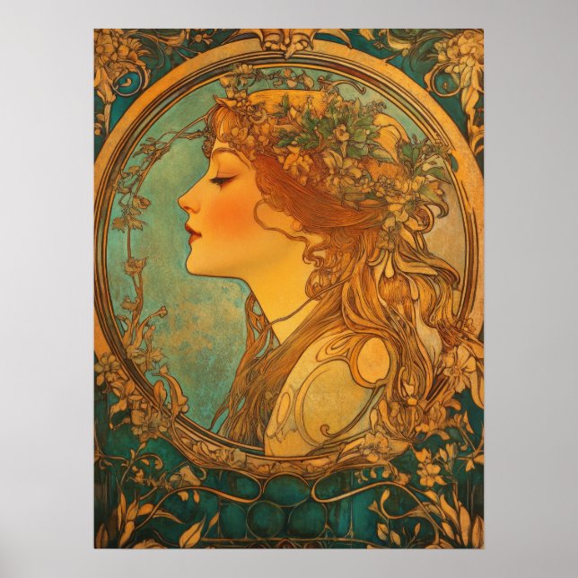 Alphonse Mucha Poster (Vorne)