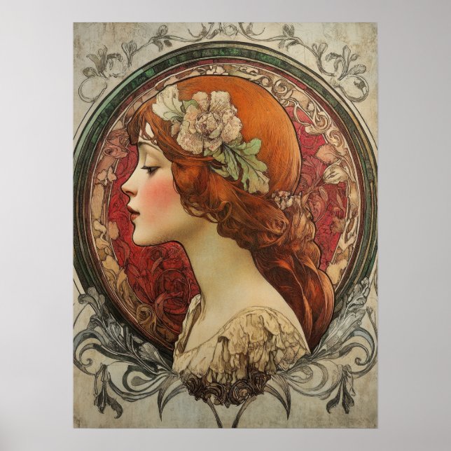 Alphonse Mucha Poster (Vorne)