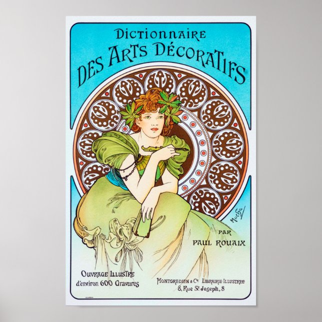 Alphonse Mucha Poster (Vorne)