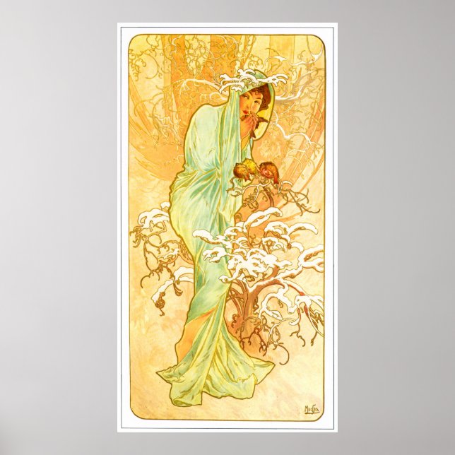 Alphonse Mucha Poster (Vorne)