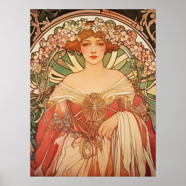 Alphonse Mucha Poster (Vorne)