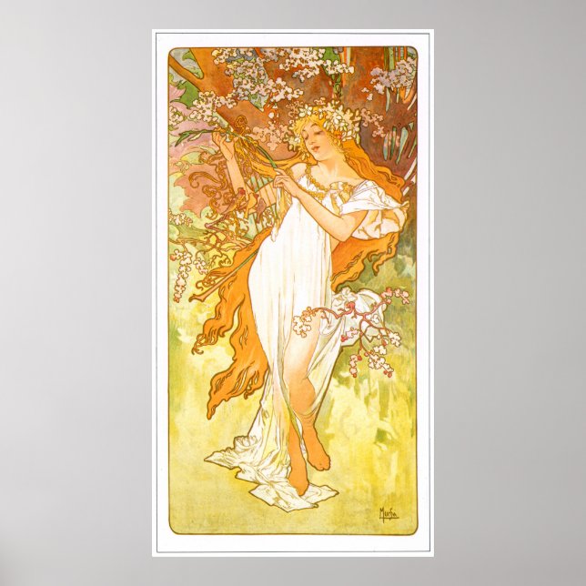 Alphonse Mucha Poster (Vorne)