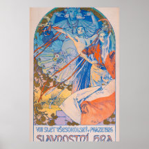 Alphonse Mucha Poster für das Sokol Festival (1926