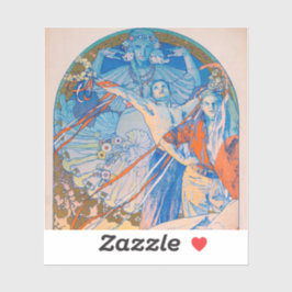 Alphonse Mucha Poster für das Sokol Festival (1926 Aufkleber