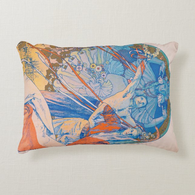 Alphonse Mucha Poster für das Sokol Festival (1926 Dekokissen (Vorderseite)