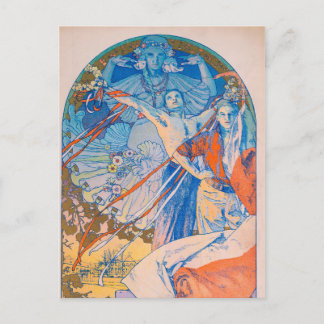 Alphonse Mucha Poster für das Sokol Festival (1926 Postkarte