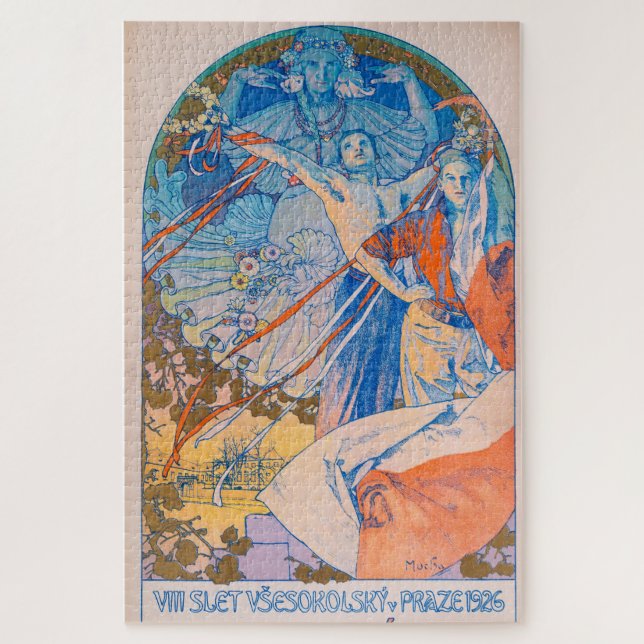Alphonse Mucha Poster für das Sokol Festival (1926 Puzzle (Vertikal)