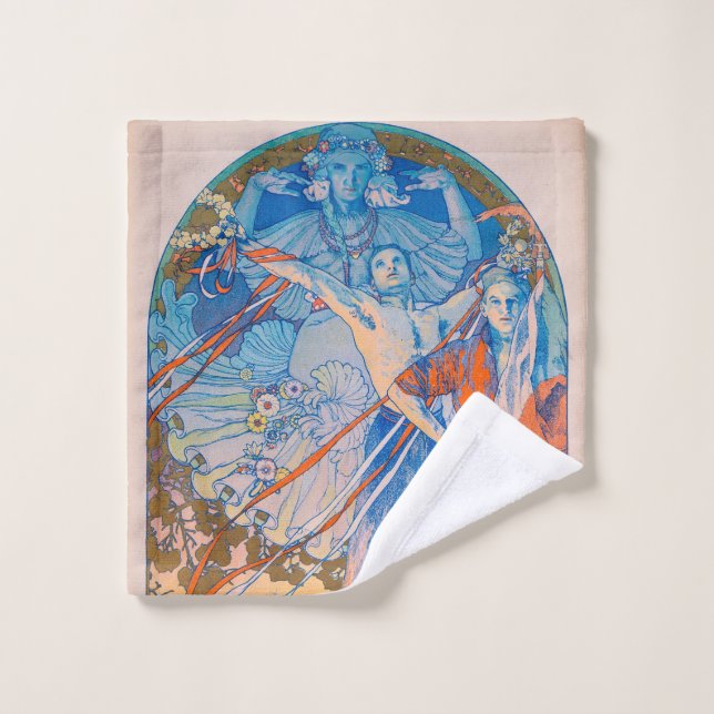 Alphonse Mucha Poster für das Sokol Festival (1926 Waschlappen (Waschlappen)