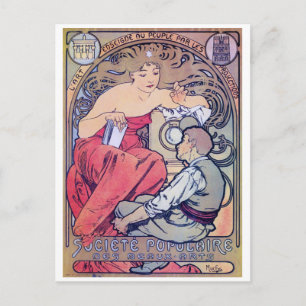 Alphonse Mucha Postkarte