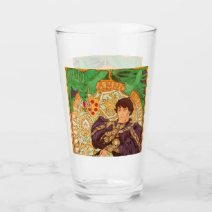 Alphonse Mucha Prince und Dragon Glas