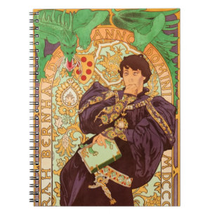 Alphonse Mucha Prince und Dragon Notizblock