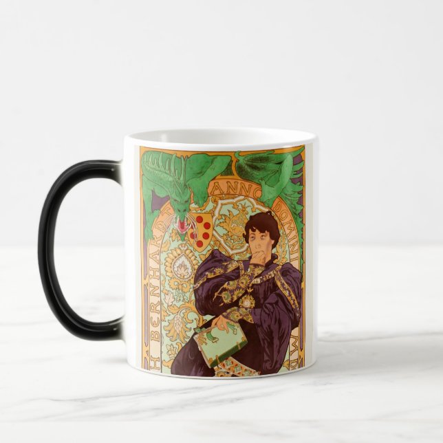 Alphonse Mucha Prince und Dragon Verwandlungstasse (Links)