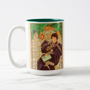 Alphonse Mucha Prince und Dragon Zweifarbige Tasse