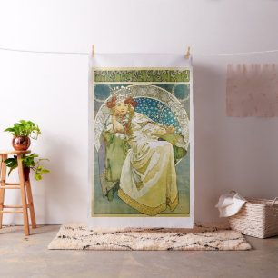 Alphonse Mucha Princess Hyacinth Art Nouveau Stoff
