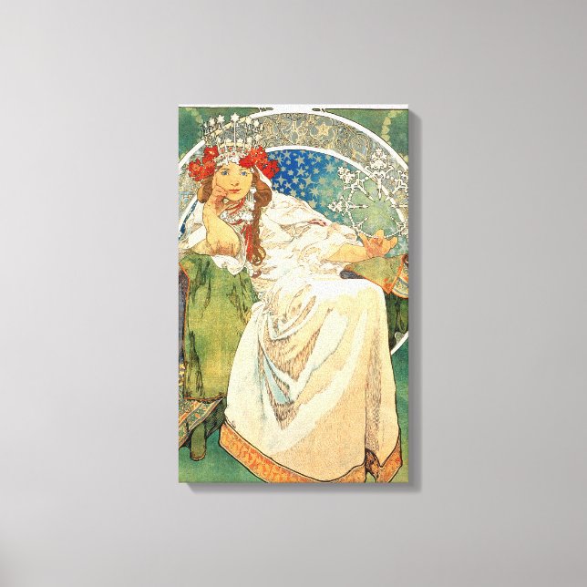 Alphonse Mucha Princess Hyacinth Leinwand Poster (Vorderseite)
