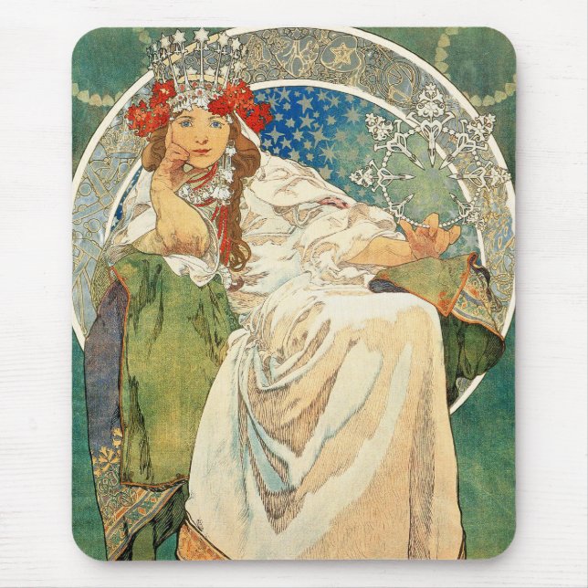 Alphonse Mucha Princess Hyacinth Mauspad (Vorne)